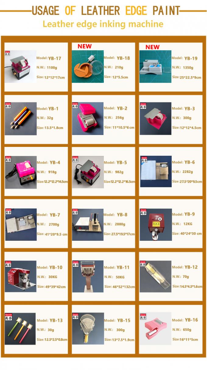 Single Side Electrical Leather Edge Dyeing Machine 2