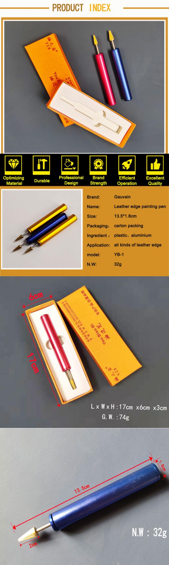 Pluma de pintura de borde de cuero antiadherente para cinturón de bolsillo de bolsillo 6