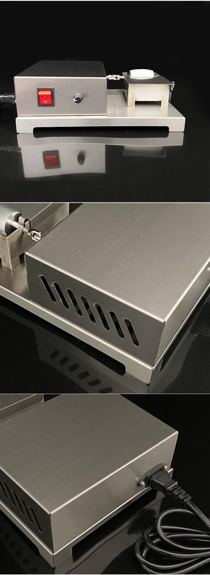 Máquina de pintura de borde de cuero rodante impulsada por un motor eléctrico de un solo lado Equipo de pintura para cuero 110V 10