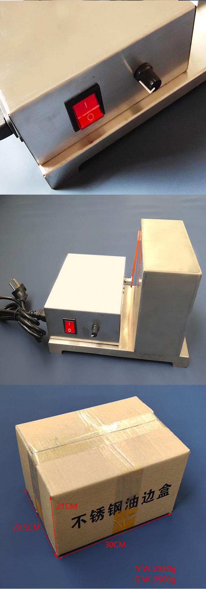 Máquina de pintura de borde de cuero eléctrico de lado único para bolsas de cinturón fácil de limpiar 220V 10