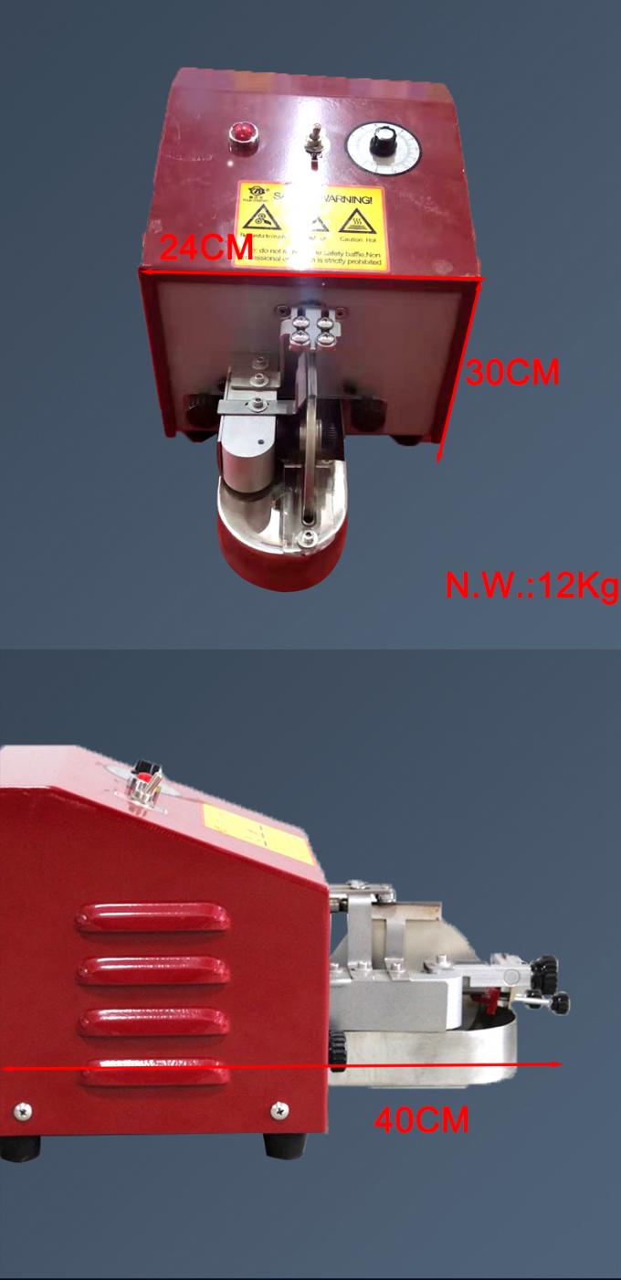 Máquina de pintura de borde de cuero eléctrico de un solo lado para bolsas de cinturón 8