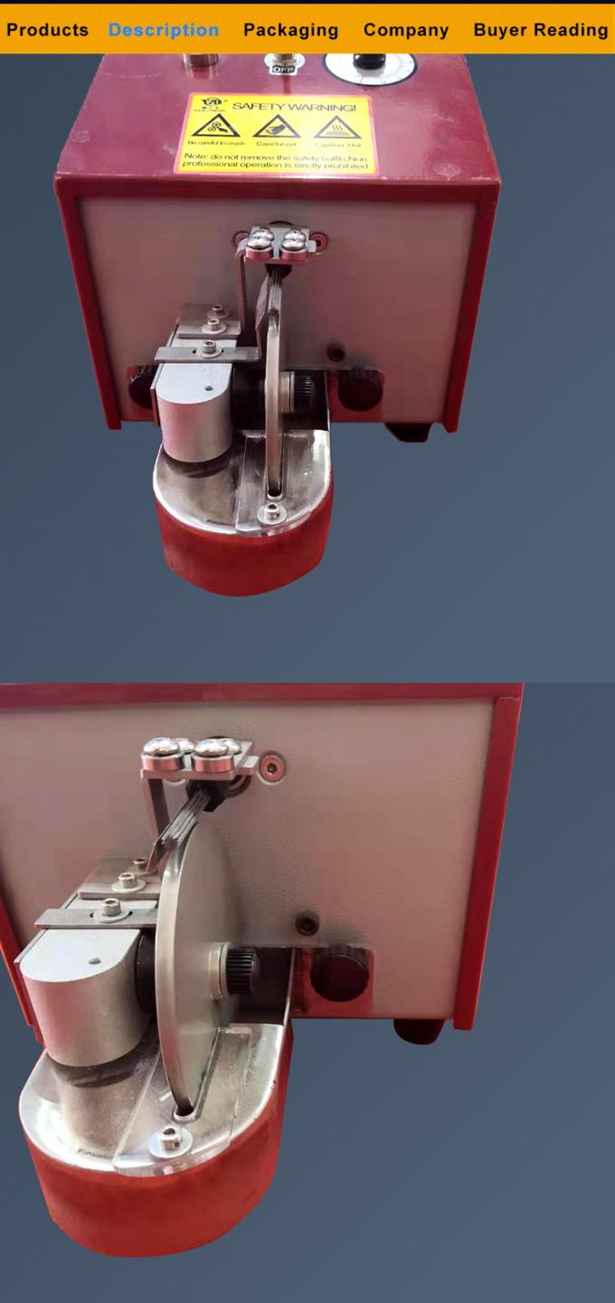 Máquina de pintura de borde de cuero eléctrico de un solo lado para bolsas de cinturón 10