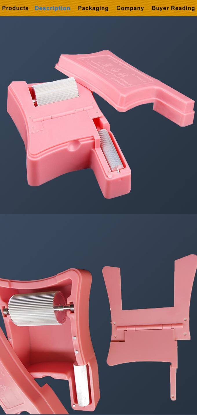 Máquina de pintura en color de caja de pintura de borde de cuero en forma de P para bolso, cinturón, billetera 10