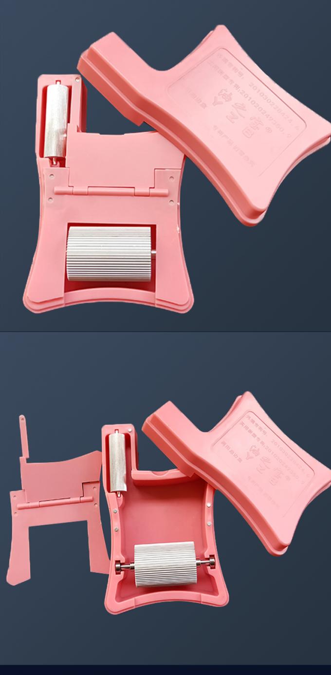 Máquina de pintura en color de caja de pintura de borde de cuero en forma de P para bolso, cinturón, billetera 12
