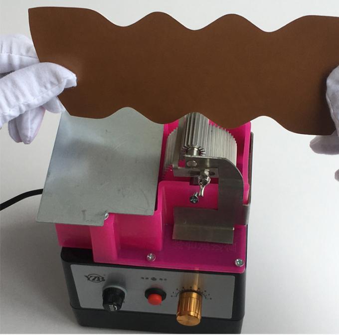 Máquina para teñir el borde de cuero de doble rollo de un solo lado utilizada para el borde curvo o recto del cuero 14