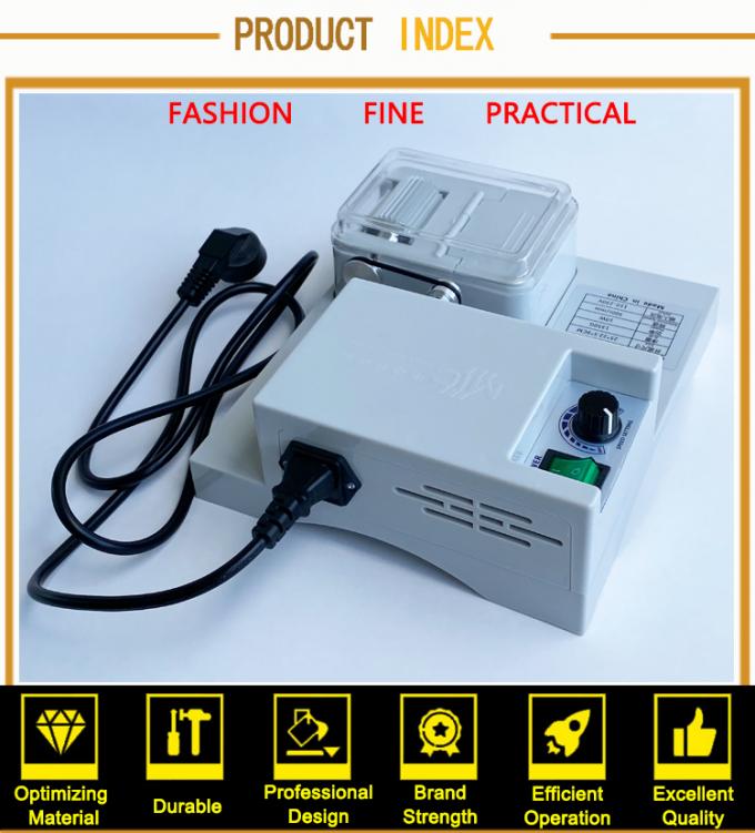 Máquina eléctrica para teñir bordes de cuero de un solo lado, caja de pintura semiautomática para colorear bordes de cinturones 8