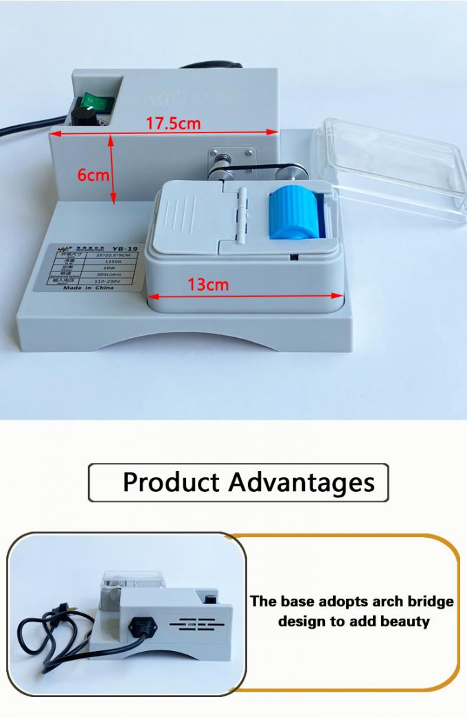 Máquina eléctrica para teñir bordes de cuero de un solo lado, caja de pintura semiautomática para colorear bordes de cinturones 12