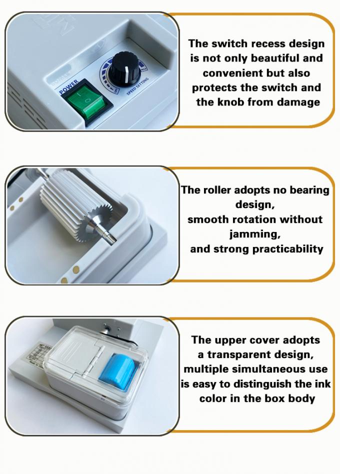 Máquina eléctrica para teñir bordes de cuero de un solo lado, caja de pintura semiautomática para colorear bordes de cinturones 18