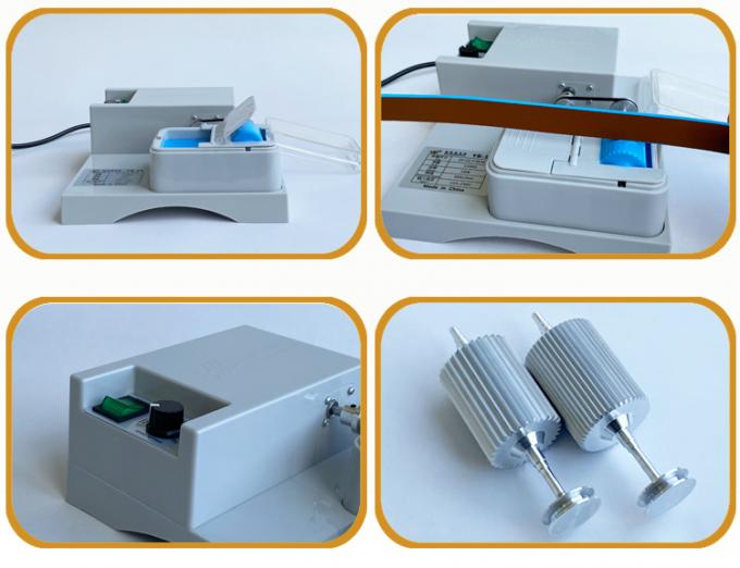 Máquina eléctrica para teñir bordes de cuero de un solo lado, caja de pintura semiautomática para colorear bordes de cinturones 22