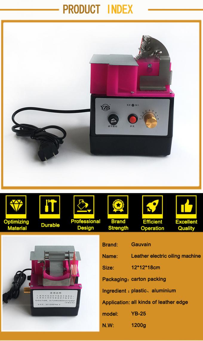 Máquina para teñir bordes de cuero de tres ruedas y un solo lado para bordes curvos o rectos de cuero 6