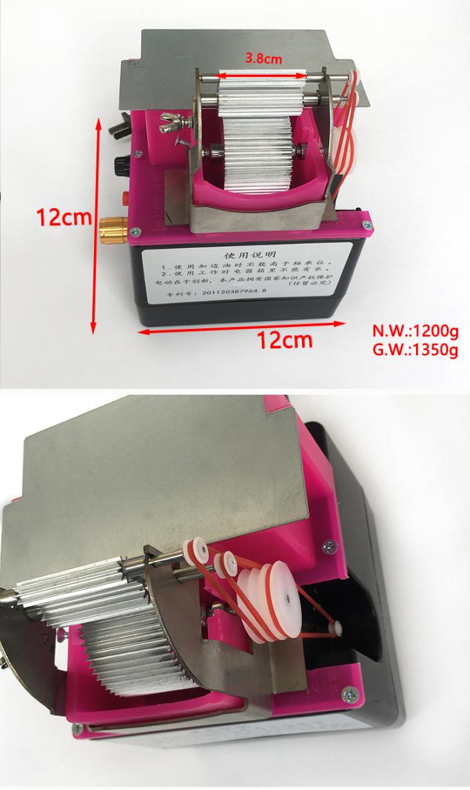 Máquina para teñir bordes de cuero de tres ruedas y un solo lado para bordes curvos o rectos de cuero 8