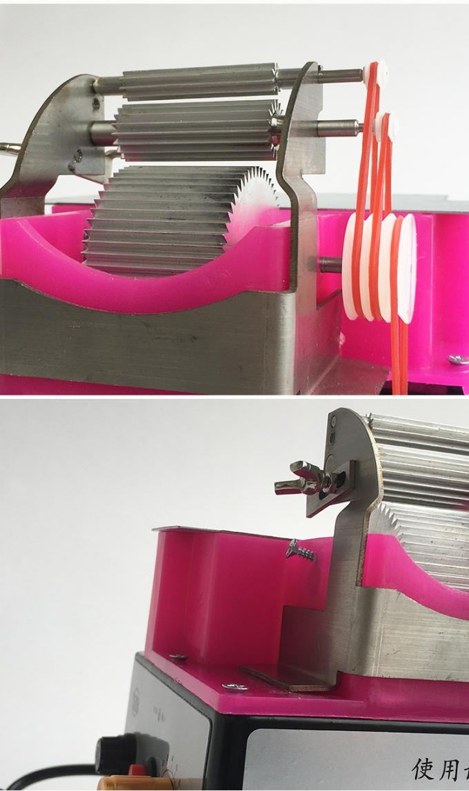 Máquina para teñir bordes de cuero de tres ruedas y un solo lado para bordes curvos o rectos de cuero 12