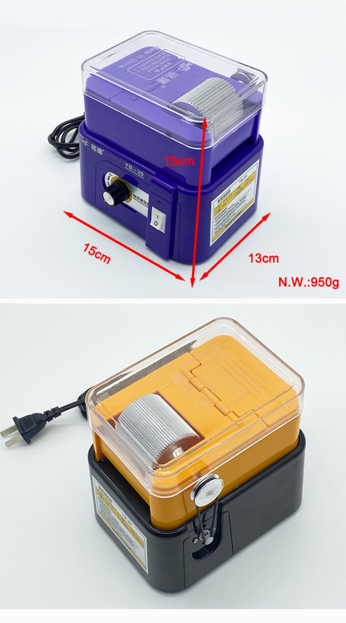 Máquina eléctrica para teñir bordes de cuero, velocidad ajustable, gran capacidad, maquinaria de pintura de acabado de bordes de cuero PU PVC 8
