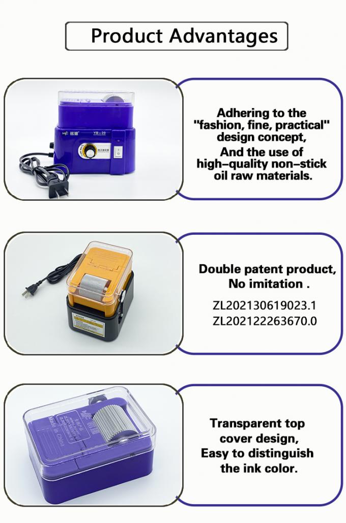 Máquina eléctrica para teñir bordes de cuero, velocidad ajustable, gran capacidad, maquinaria de pintura de acabado de bordes de cuero PU PVC 10