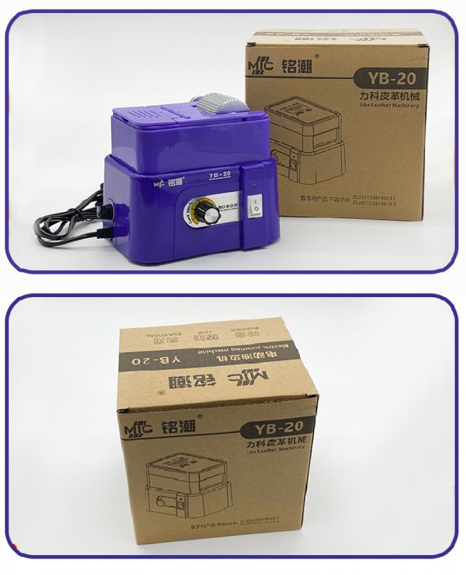 Máquina eléctrica para teñir bordes de cuero, velocidad ajustable, gran capacidad, maquinaria de pintura de acabado de bordes de cuero PU PVC 18