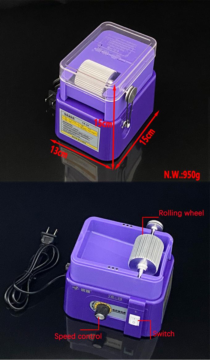 MIC Caja de pintura de borde de cuero eléctrico de revestimiento no adhesivo fácil limpio fácil operación máquina de pintura de borde 220V 8