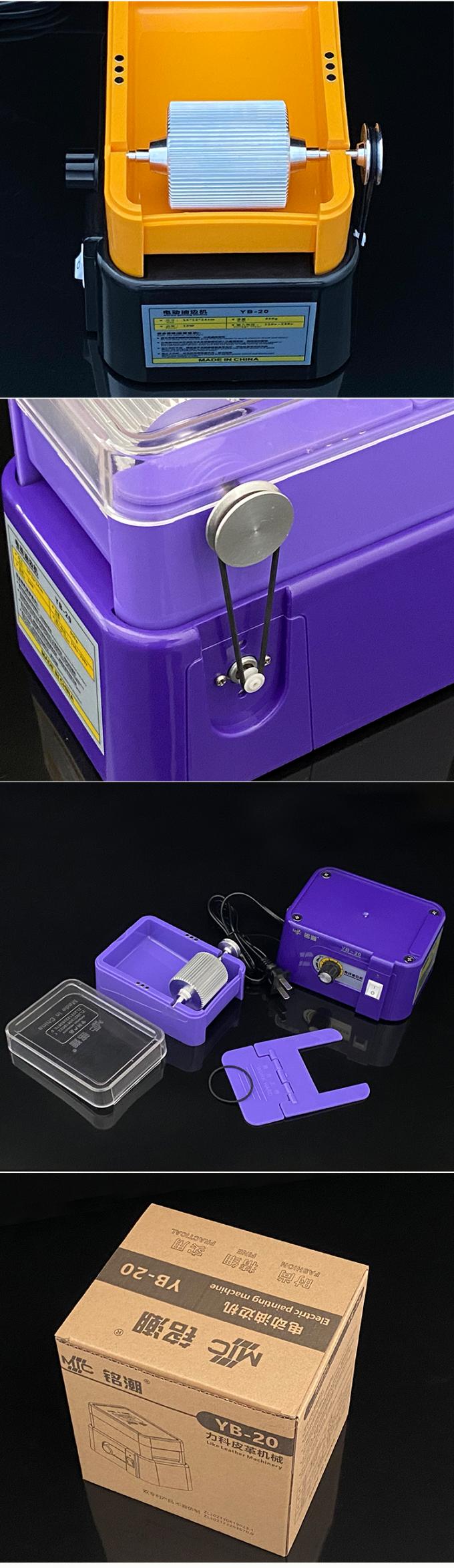 MIC Caja de pintura de borde de cuero eléctrico de revestimiento no adhesivo fácil limpio fácil operación máquina de pintura de borde 220V 12