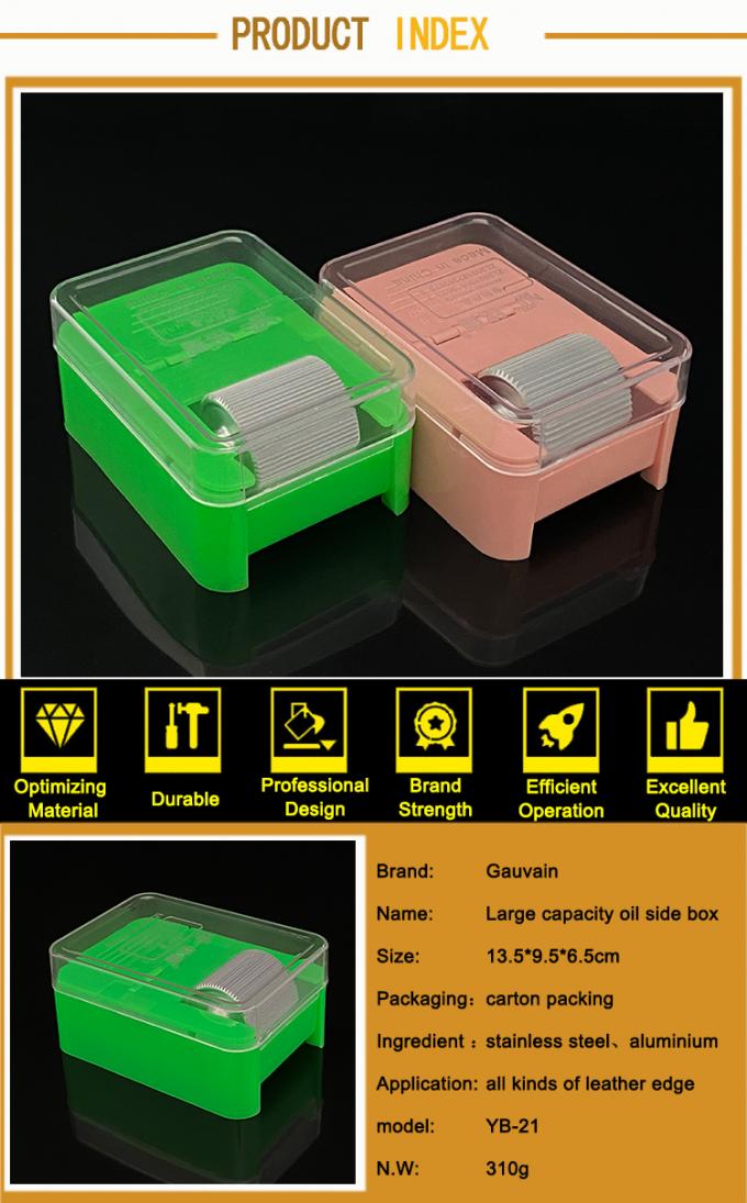 Caja de pintura de borde de cuero sin rodamiento de gran capacidad Máquina de colorear borde de cuero 6