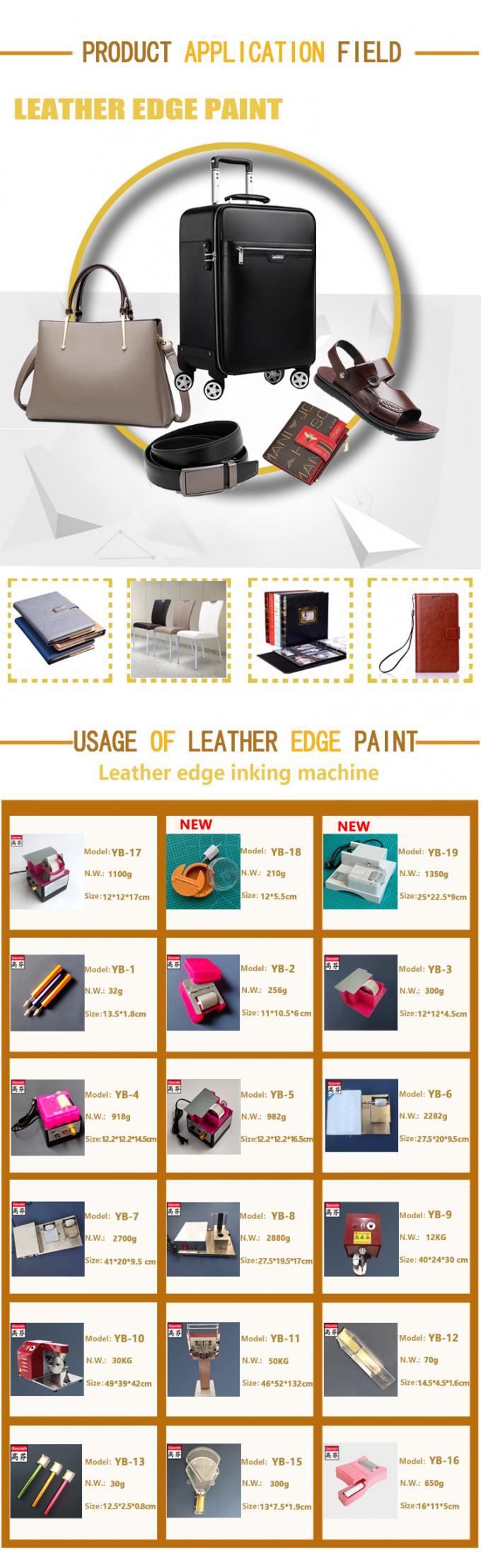 Professional Black All-weather Anti-cracking Leather Paint Edge Sealer Primer DIY 100ml/bottle 14