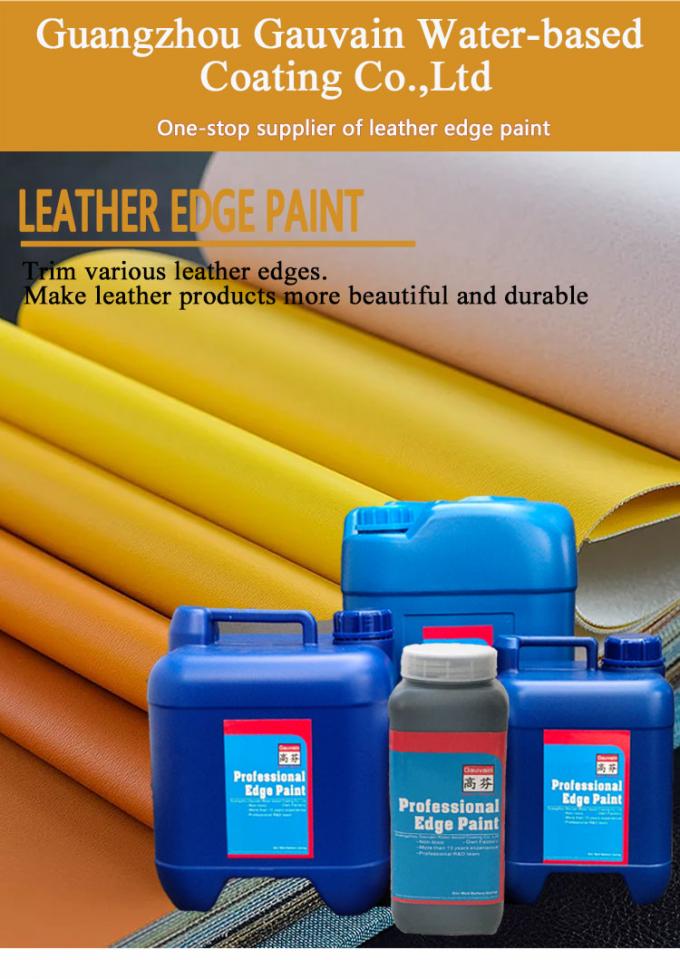 Ventas directas de fábrica con base en agua de cuero de borde de color marrón bolsos de mano de mancha de colorante de pintura de cuero de borde de colorante 0