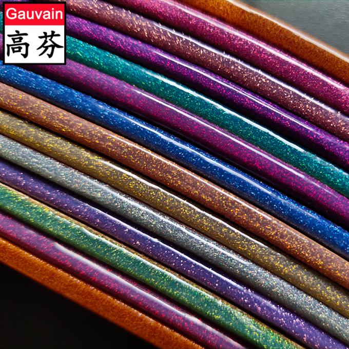 Polyurethane a base de agua Glitter Leather Edge Paint Revestimiento líquido para muebles Cinturones de cuero Bolsas Correa de calzado 4