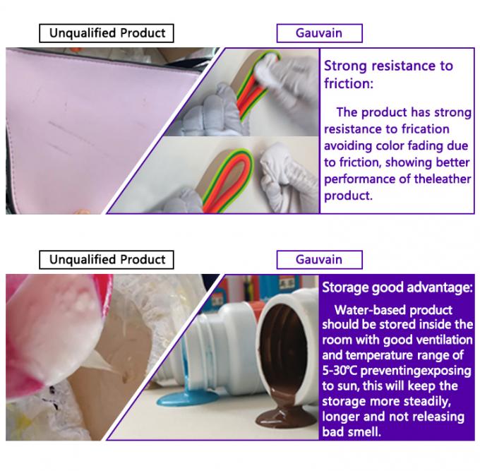 Pintura de borde de cuero a base de agua de alto brillo Pigmento de recubrimiento contra grietas para bolsos y zapatos Pintura de banda de borde de color 10