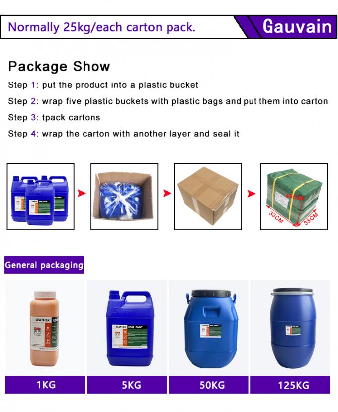 Pintura de borde de cuero a base de agua de alto brillo Pigmento de recubrimiento contra grietas para bolsos y zapatos Pintura de banda de borde de color 16