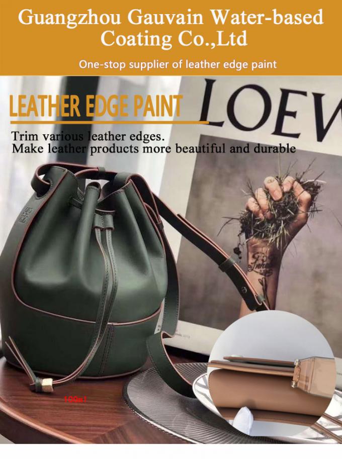 Cuero natural profesional con base en agua Cinturones de PU Bolsos de mano Adhesión notable Colorante de borde 0