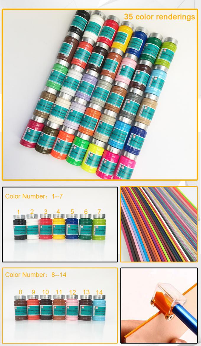 Cuero natural profesional con base en agua Cinturones de PU Bolsos de mano Adhesión notable Colorante de borde 8