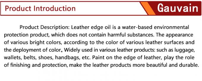 Great Standard Manufacturers Color Leather Edge Paint Water Based Leather Edge Coating Ink for Sale 2