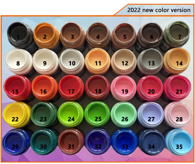 Revestimiento de resina acr&iacute;lica a base de agua de los fabricantes para pintura de borde de cuero cortado Polyurethane Liquid Leather Edge Covering & Paint 2