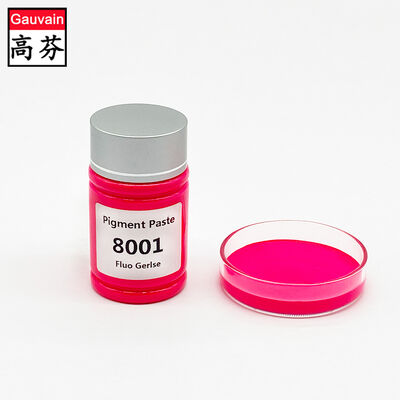 El pigmento fluorescente líquido a base de agua pega la pasta líquida fluorescente del color de Gerlse 8001 para los zapatos