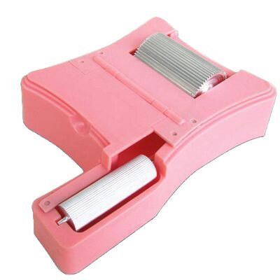 Máquina de pintura en color de caja de pintura de borde de cuero en forma de P para bolso, cinturón, billetera